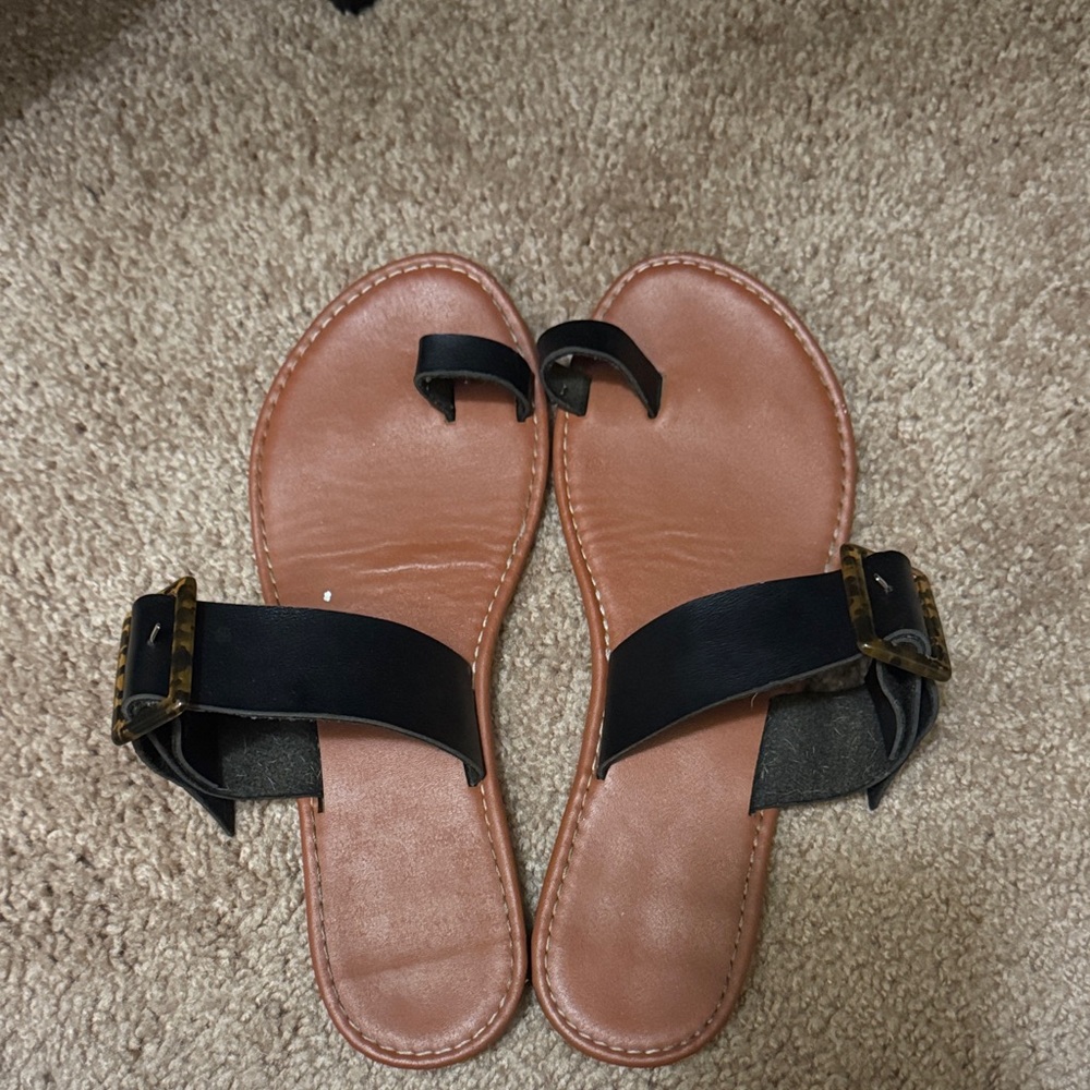 SHEIN Black and Brown Women's Sandals